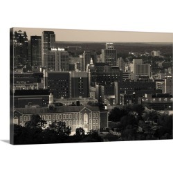 Large Gallery-Wrapped Canvas Wall Art Print 24 x 16 entitled Skyscrapers in a city, Birmingham, Alabama