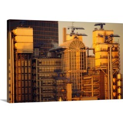 Large Solid-Faced Canvas Print Wall Art Print 30 x 20 entitled Lloyds Building, City of London, London, England, UK