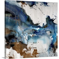 Large Solid-Faced Canvas Print Wall Art Print 20 x 20 entitled Splashing Elegance III