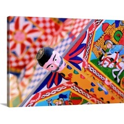 Large Gallery-Wrapped Canvas Wall Art Print 30 x 22 entitled Typical Sicilian cart