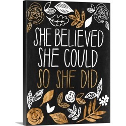 Large Solid-Faced Canvas Print Wall Art Print 30 x 40 entitled Girl Power III