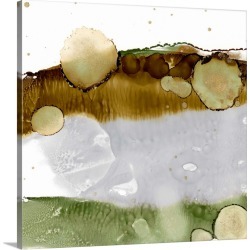 Large Solid-Faced Canvas Print Wall Art Print 20 x 20 entitled Gold Deposit IV
