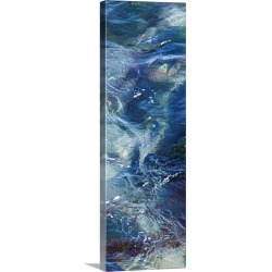 Large Solid-Faced Canvas Print Wall Art Print 12 x 36 entitled Tide Pool III