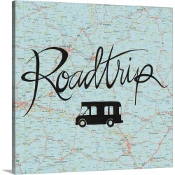 Large Solid-Faced Canvas Print Wall Art Print 20 x 20 entitled Road Trip II