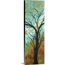 Large Solid-Faced Canvas Print Wall Art Print 12 x 36 entitled Golden Fascination IV
