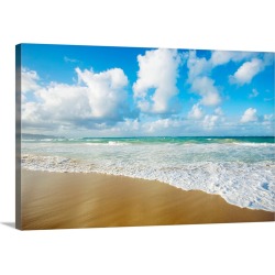 Large Solid-Faced Canvas Print Wall Art Print 30 x 20 entitled Hawaii, Maui, Baldwin Beach