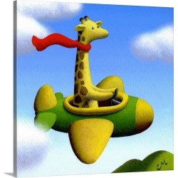 Large Solid-Faced Canvas Print Wall Art Print 20 x 20 entitled Frequent Flier No. 2
