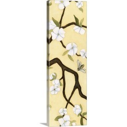 Large Solid-Faced Canvas Print Wall Art Print 16 x 48 entitled Eastern Blossom Triptych II