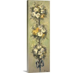 Large Solid-Faced Canvas Print Wall Art Print 16 x 48 entitled Topiary Bouquet 2