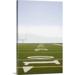 Large Solid-Faced Canvas Print Wall Art Print 20 x 30 entitled Football field