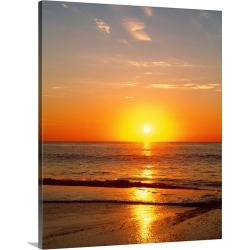 Large Solid-Faced Canvas Print Wall Art Print 24 x 30 entitled Sunrise over the sea
