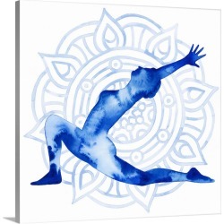 Large Solid-Faced Canvas Print Wall Art Print 20 x 20 entitled Yoga Flow II