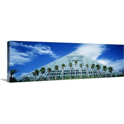 Large Solid-Faced Canvas Print Wall Art Print 48 x 16 entitled Pyramid Moody Gardens Galveston TX