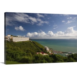 Large Solid-Faced Canvas Print Wall Art Print 30 x 20 entitled Puerto Rico, East Coast, Fajardo, El Conquistador Resort Hotel