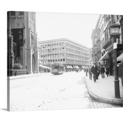 Large Solid-Faced Canvas Print Wall Art Print 30 x 24 entitled Wanamaker's Department Store