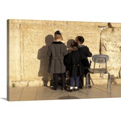 Large Solid-Faced Canvas Print Wall Art Print 30 x 20 entitled The Wailing Wall Jerusalem Israel