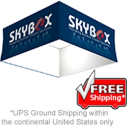 15ft Diameter Square Hanging Banner