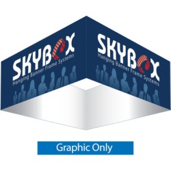5ft Diameter Square Hanging Banner