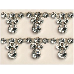 Decostar Drop Rhinestone Trimming - 12 Packs of 10 Yards