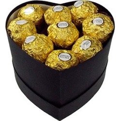 Mini Coração com Ferrero Rocher
