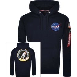Alpha Industries Space Shuttle Hoodie Navy found on Bargain Bro from Mainline Menswear US for USD $88.98