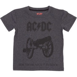 AC/DC For Those About To Rock Cannon Toddlers T-Shirt | Size 2T | Short Sleeve