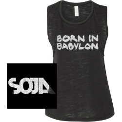 Women's Born In Babylon Flowy Muscle Tank Top | Size Small | Sleeveless