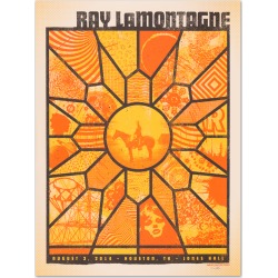 Ray Lamontagne 2014 Houston, Tx Event Poster