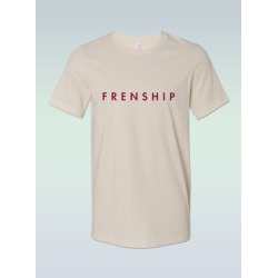 Frenship Text T-Shirt | Size XX-Large | Tan | Short Sleeve