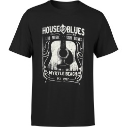 House Of Blues - Whsky T - Myrtle Beach T-Shirt | Size X-Large | Black | Short Sleeve