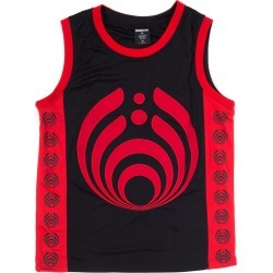 Bassdrop 808 Basketball Jersey - Red/black | Size Large