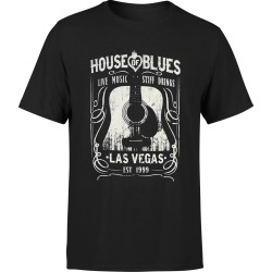 House Of Blues - Whsky T - Las Vegas T-Shirt | Size Small | Black | Short Sleeve