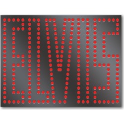 Elvis In Lights Enamel Pin