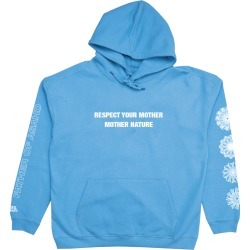 Respect Mother Nature Blue Hoodie | Size Large