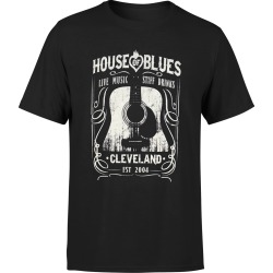 House Of Blues - Whsky T - Cleveland T-Shirt | Size XX-Large | Black | Short Sleeve