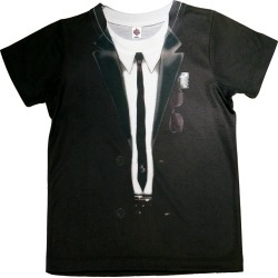 House Of Blues - Kid's Blues Brothers Suit T-Shirt | Size 4T | Black | Short Sleeve