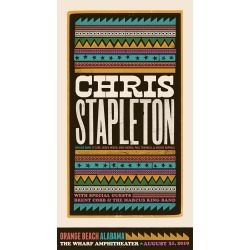 Chris Stapleton Show Poster - Orange Beach, Al 8/31/2019
