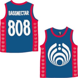 Bassdrop 808 Basketball Jersey - Red/white/blue | Size X-Large
