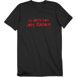 Eu Dormi Com T-Shirt | Size Large | Silver | Short Sleeve