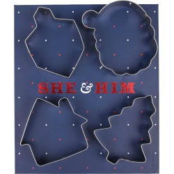 She & Him 4-Piece Cookie Cutter Set