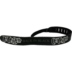 AC/DC - Leather Back In Black Hells Bells Guitar Strap