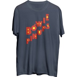 Bowie Pin Ups T-Shirt | Size XX-Large | Blue | Short Sleeve
