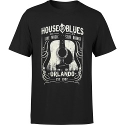 House Of Blues - Whsky T - Orlando T-Shirt | Size Small | Black | Short Sleeve