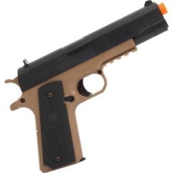 Pistola De Airsoft Spring Colt 1911 A1 Tan - Cyber - Unissex