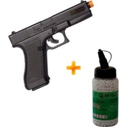 Pistola Airsoft Glock G7 Kwc Spring Gun - 6 Mm + 2.000 Bbs - Unissex