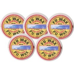 Kit com 5 Parafinas Fu wax - Água Morna - Unissex