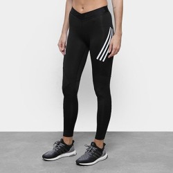Calça Legging Adidas Alphaskin 3 Stripes Feminina - Feminino