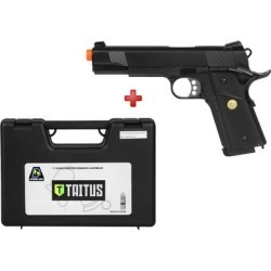 Pistola Airsoft GBB Double Bell Colt 1911 728 Full Metal + Case Maleta - Unissex