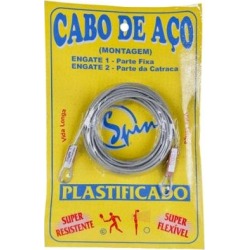 Cabo de Aço para Rede de Tênis Spin Galvanizado e Plastificado 13,60m SPIN - Unissex