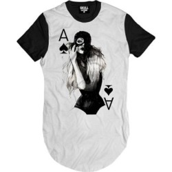 Camiseta Longline Girl Poker Masculina - Masculino